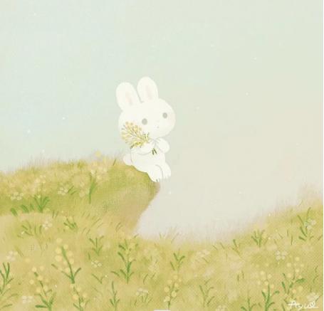 小兔子找太阳故事配图，小兔子找太阳绘本ppt